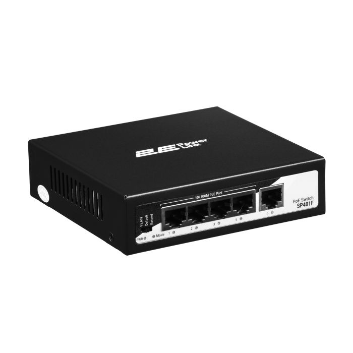 Комутатор 2E PowerLink SP401F 5xFE (4xPoE, 1xUplink), 55Вт, Некерований