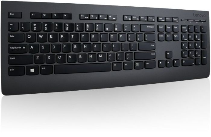 Lenovo Keyboard membrane Professional 108key, WL, EN/UK/RU, black