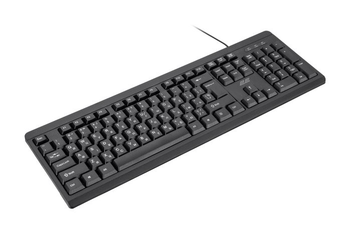 2E Keyboard membrane KS108 104key, USB-A, EN/UK, black