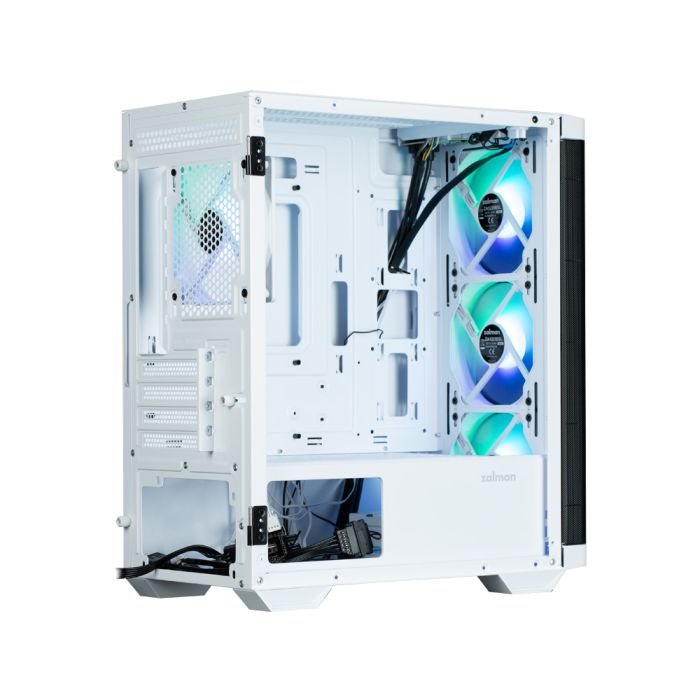 Корпус Zalman M4 без БЖ, 2xUSB3.0, 1xUSB2.0, 4x120мм ARGB, VGA 320мм, LCS ready, TG Side Window, mATX, білий