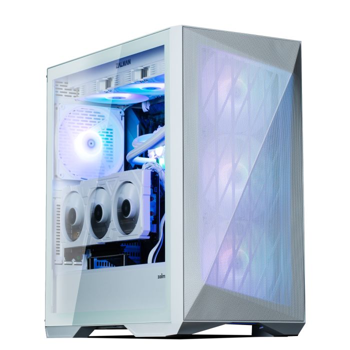 Корпус Zalman Z9 Iceberg MS без БЖ 2xUSB3.0, 2xUSB2.0 1xUSB 3.1 Gen2 Type-C 4x140мм ARGB VGA 390мм LCS ready TG Side Panel EATX белый