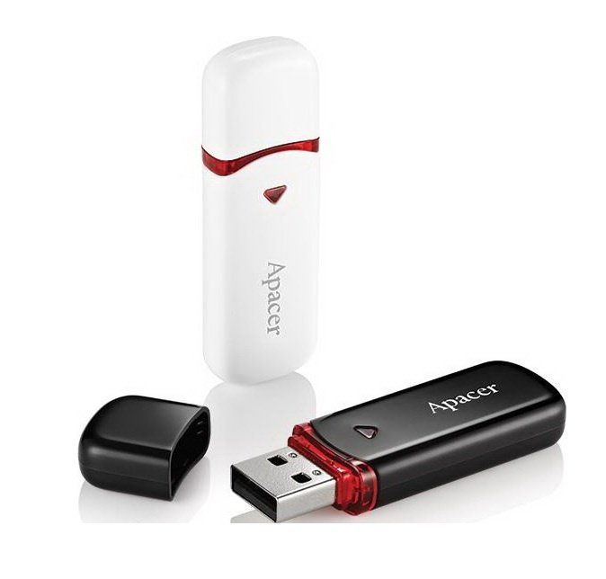 Накопитель Apacer  64GB USB 2.0 Type-A AH333 Белый