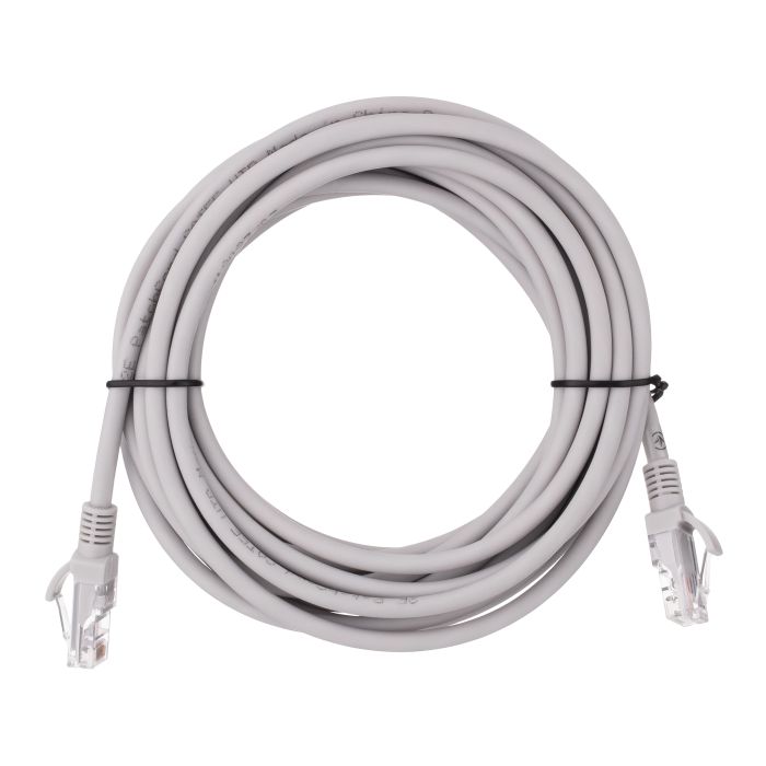 Патч-корд 2E САТ 5e, UTP, 5м, 26AWG, RJ45, 7/0.16, Cu, LSZH, серый