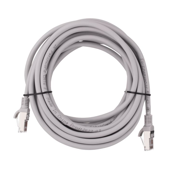 Патч-корд 2E САТ 6, FTP, 5м, 26AWG, RJ45, 7/0.16, Cu, LSZH, серый