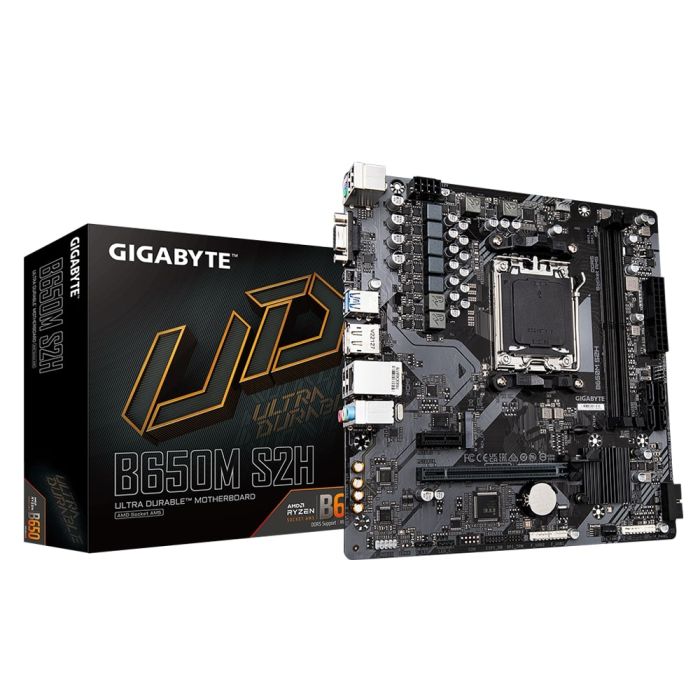 Материнская плата GIGABYTE B650M S2H sAM5 B650 2xDDR5 M.2 HDMI DP mATX