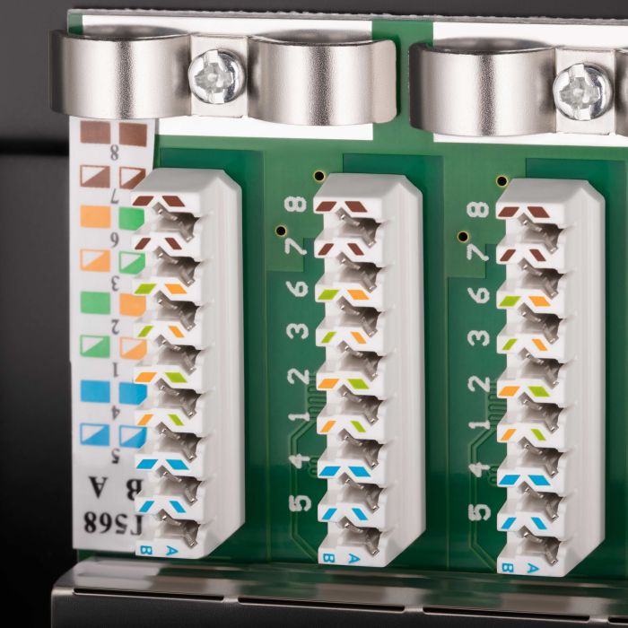 Патч-панель 2E САТ 6, FTP, 19", 1U, 24 порта, собранная