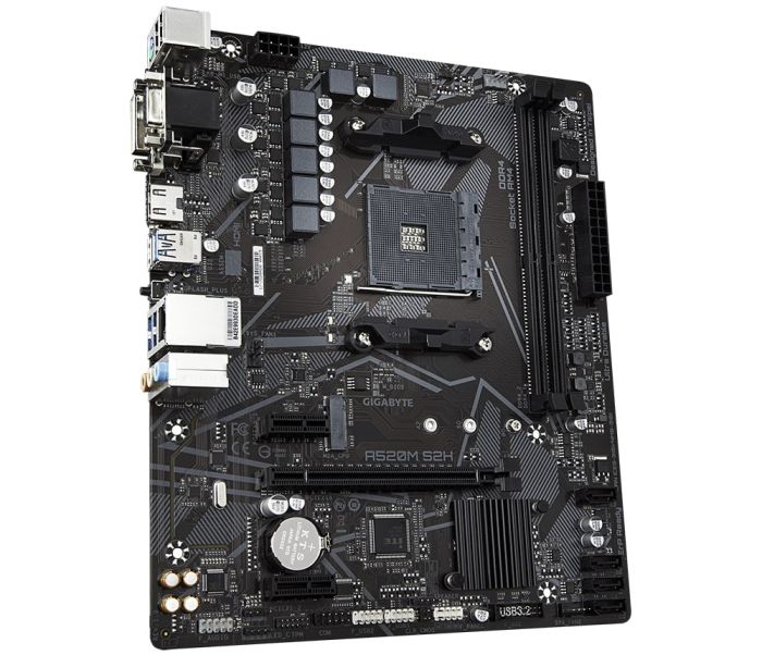 GIGABYTE  Motherboard A520M S2H sAM4 A520 2xDDR4 HDMI-DVI-VGA mATX