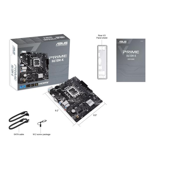 Материнcкая плата ASUS PRIME H610M-K s1700 H610 2xDDR5 M.2 HDMI D-Sub mATX