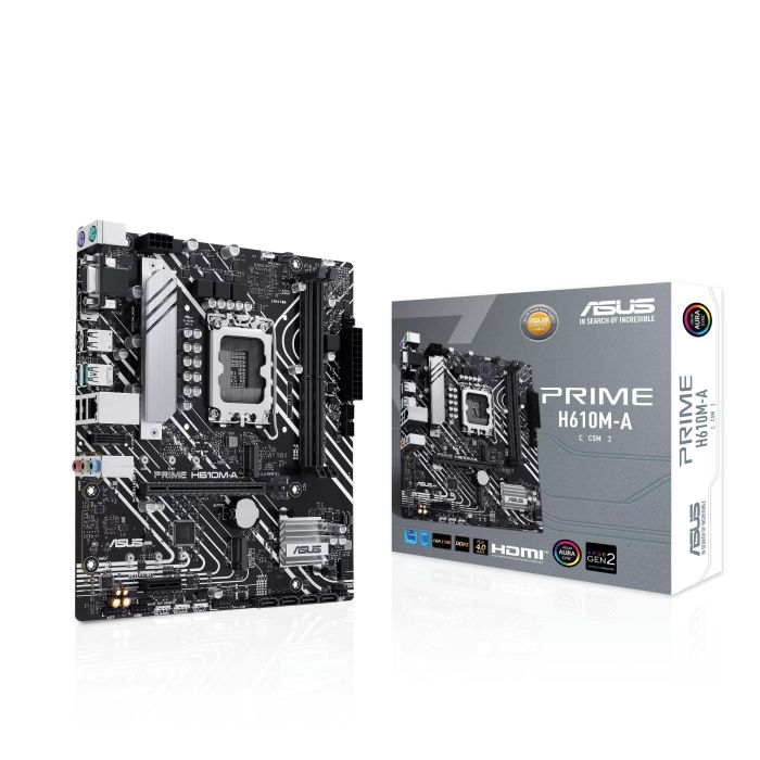 ASUS Motherboard PRIME H610M-A-CSM s1700 H610 2xDDR5 M.2 HDMI D-Sub DP mATX