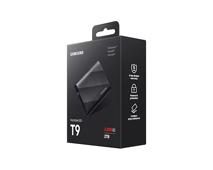 Портативный SSD Samsung  2TB USB 3.2 Gen 2 Type-C T9