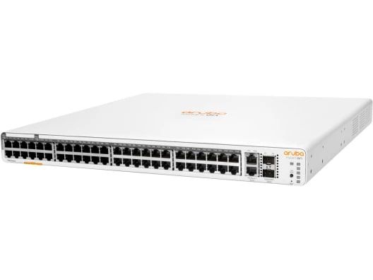 Комутатор HPE Aruba Instant On 1960 48xGE, 40p Class4 8p Class6 PoE 600W, 2хSFP+10GE, 2х10GBASE-T ports, LT Warranty