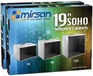 Шафа MIRSAN 19", 9U, SOHO, 535x300 мм, максимально 30 кг, чорна