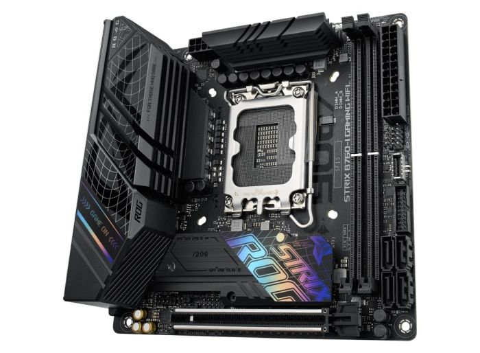 ASUS Motherboard ROG STRIX B760-I GAMING WIFI s1700 B760 2xDDR5 M.2 HDMI DP Wi-Fi BT mITX