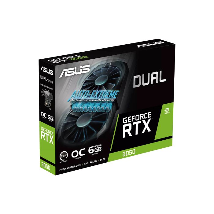 ASUS Graphic Card GeForce RTX 3050 6GB GDDR6 DUAL OC DUAL-RTX3050-O6G