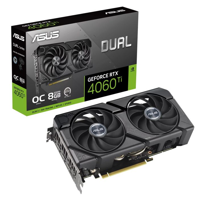 Видеокарта ASUS GeForce RTX 4060 Ti 8GB GDDR6 DUAL OC EVO DUAL-RTX4060TI-O8G-EVO