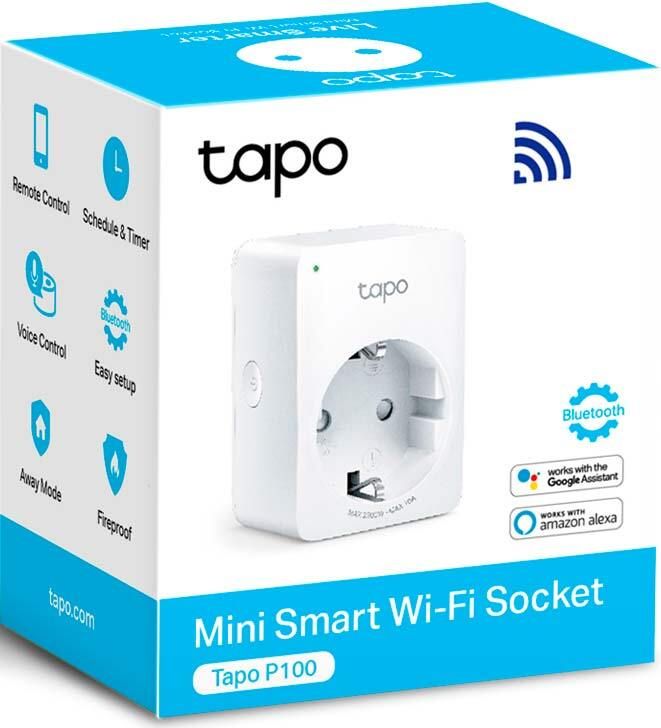Smart-розетка компактная TP-LINK Tapo P100M N300 BT 10A