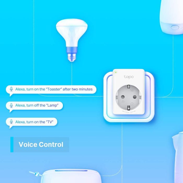 Smart-розетка компактная TP-LINK Tapo P100M N300 BT 10A