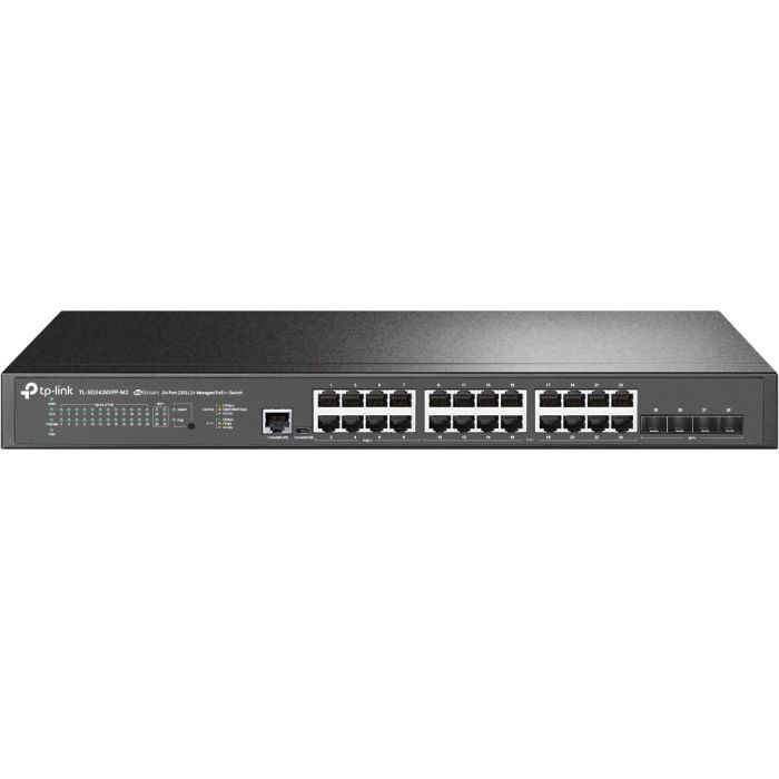Коммутатор TP-LINK  24x2.5GE (24xPoE), 4xSFP+, 500Вт, Керований L2 TP-Link TL-SG3428XPP-M2