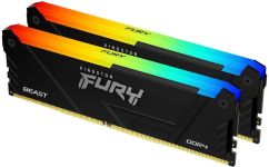 Пам'ять ПК Kingston DDR4 32GB KIT (16GBx2) 3600 FURY Beast RGB