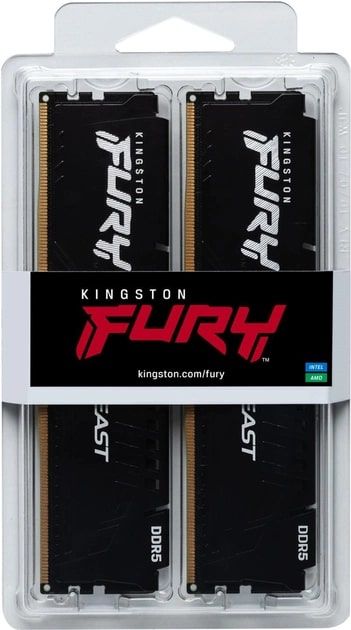 Memory Kingston DDR5 16GB KIT (8GBx2) 5200 FURY Beast