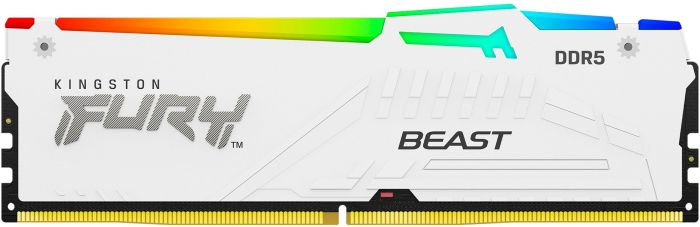 Memory Kingston DDR5 32GB 5200 FURY Beast  RGB XMP White