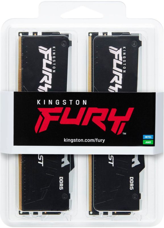 Memory Kingston DDR5 64GB KIT (32GBx2) 5600 FURY Beast RGB XMP