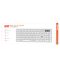 2E Keyboard membrane KS270 105key, WL/BT, EN/UK/RU, silver-white