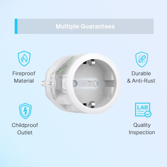 Смарт-розетка TP-LINK Tapo P115 N300 16A с фунцией мониторинга использованой энегии