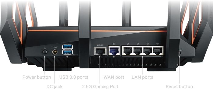 Маршрутизатор ASUS GT-AX11000 AX11000, 4xGE LAN, 1xGE WAN, 2xUSB3.1, MESH, EU-UK