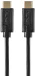Кабель USB-С > USB-C заряджання/синхронізації Hama 1,5м, чорний