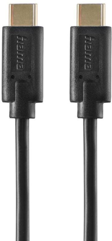 Hama сable charge/data USB-С > USB-C, 1,5м, black