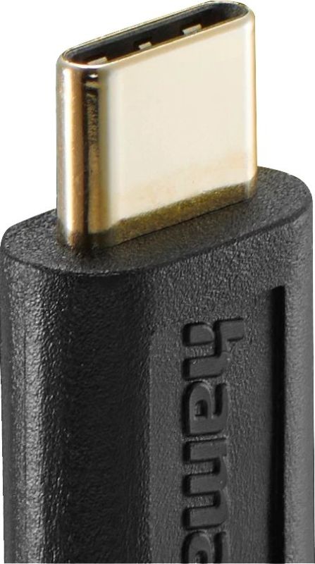 Hama сable charge/data USB-С > USB-C, 1,5м, black