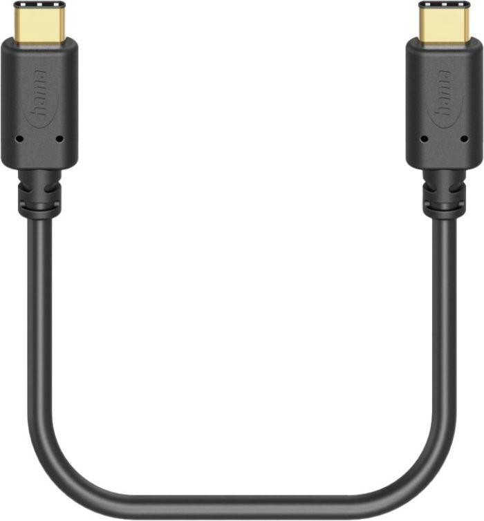 Hama сable charge/data USB-С > USB-C, 1,5м, black