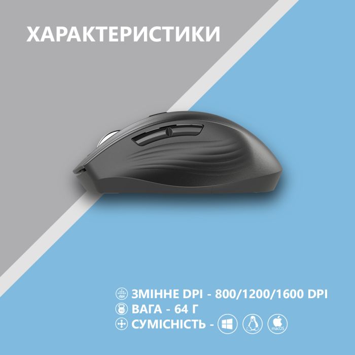 Mouse 2E MF250 Silent, WL, black