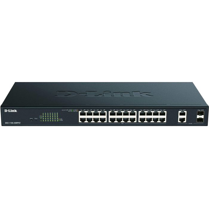 Комутатор   24xGE PoE, 2xSFP/GE, 370Вт, EasySmart D-Link DGS-1100-26MPV2