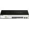 Комутатор   8x1GE PoE, 2xSFP D-Link DGS-1210-08P