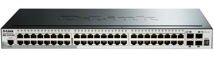 Switch  48xGE, 2x10GE, 2xSFP+, L2+, Stack D-Link DGS-1520-52