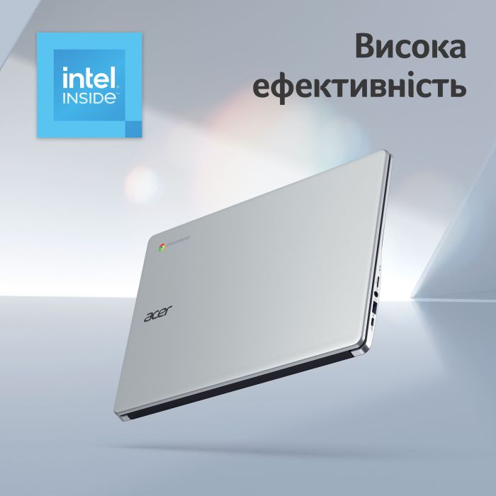 Ноутбук Acer Chromebook CB315-4H 15" FHD IPS, Intel C N4500, 8GB, F128GB, UMA, ChromeOS, серебристый