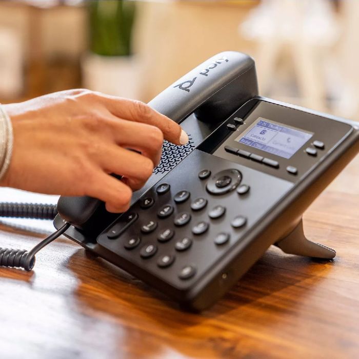 SIP-телефон Poly Edge B10, 8 ліній, чорний