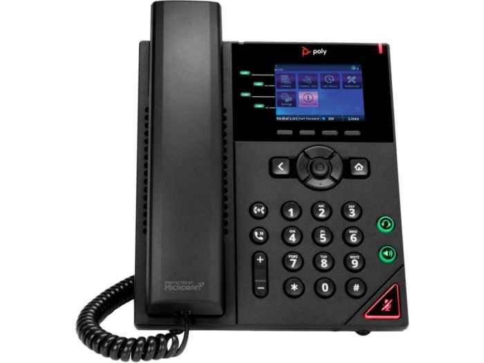 Poly OBi VVX 250 4-Line IP Phone and PoE-enabled
