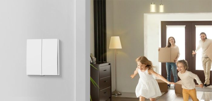 Розумний вимикач світла, 2-канальний 1-сторонній TP-LINK Tapo S220 868 MHz 250V 4A