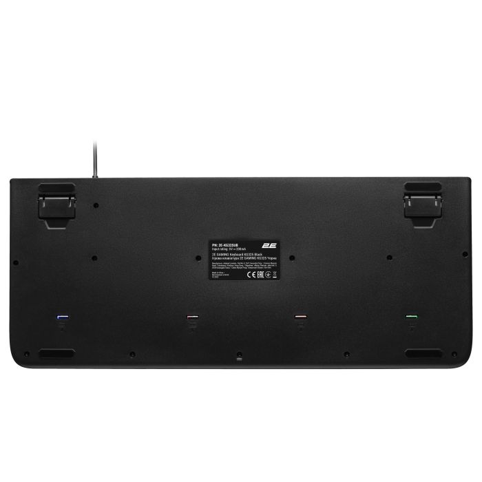 2E GAMING Membrane keyboard KG325 104key, USB-A, EN/UA/RU, LED, black