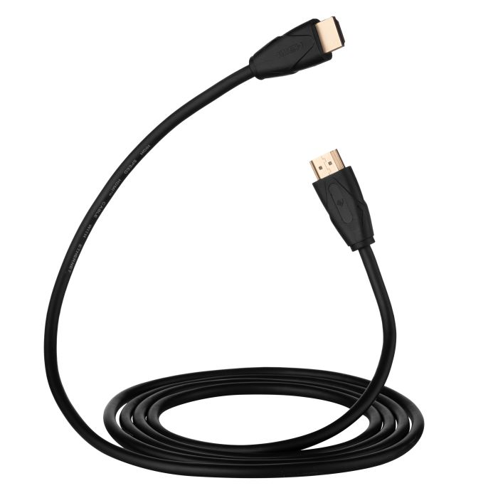 2E Cable HDMI (M/M) 2м, 2.0, Slim High Speed Aluminum, black