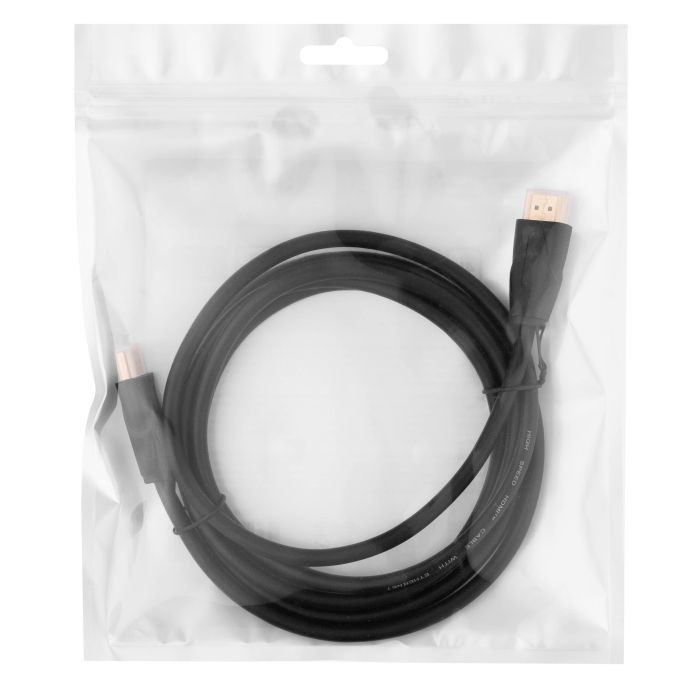 2E Cable HDMI (M/M) 2м, 2.0, Slim High Speed Aluminum, black