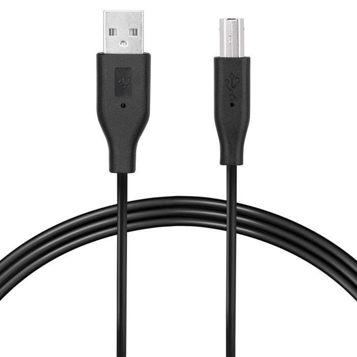 Кабель 2E USB-A > USB-B (AM/BM) синхронізації 3м, чорний