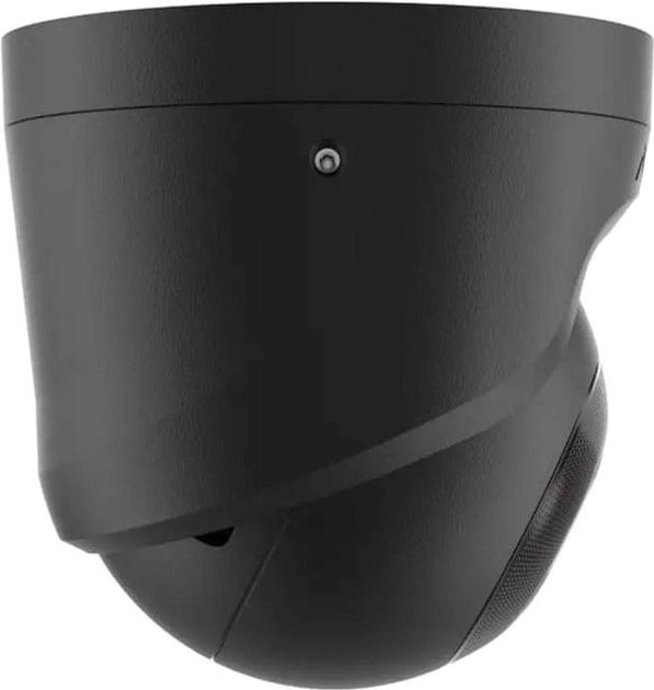 Ajax TurretCam wired IP camera, 8mp, 4mm, Poe, True WDR, IP 65, IR 35m, audio, viewing angle 75° to 85°, dome, black