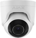 IP-Камера дротова Ajax TurretCam, 8мп, 2.8мм, Poe, True WDR, IP 65, ІЧ 35м, аудіо, кут огляду 100° до 110°, купольна, біла