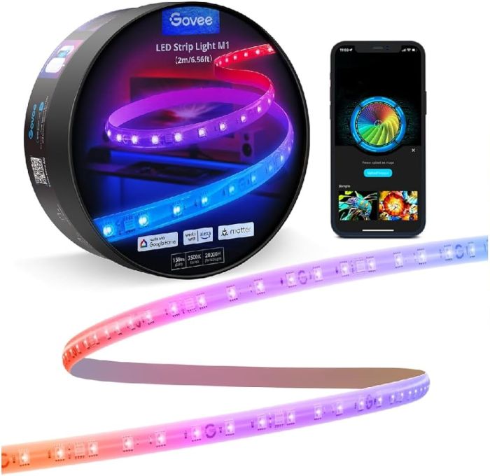 Govee LED Strip Light M1 Matter Compatible 1m extension of H61E1, Max extend to 10m