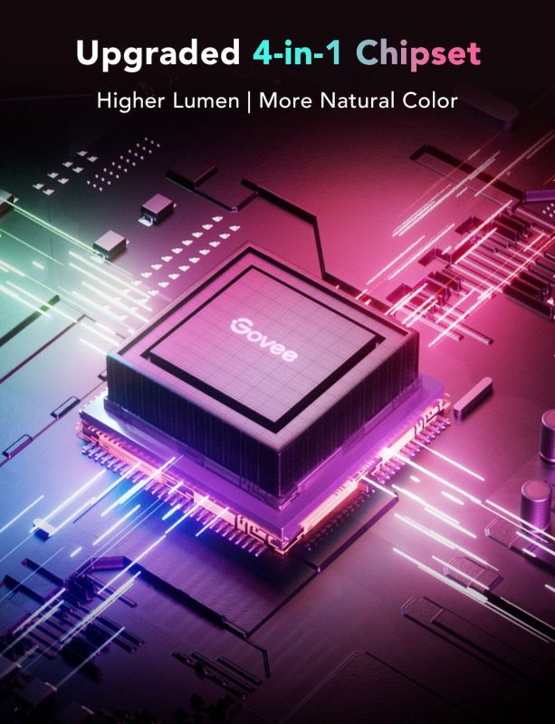 Govee 16.4ft RGBICW LED Strip Lights (5 meter)(updated version support Matter which is compatible with Homekit, Smarthings)