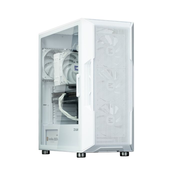 Zalman PC case I3 Neo ARGB without PSU, 2xUSB3.0, 1xUSB2.0, 4x120mm ARGB, VGA 355mm, LCS ready, TG Side Panel, ATX, white